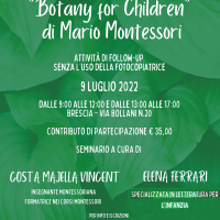 “Botany for Children” di Mario Montessori. Attività di follow-up senza l’uso della fotocopiatrice