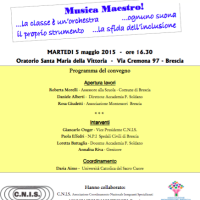 Martedì 5 Maggio – Musica Maestro! – Via Cremona 97, Brescia